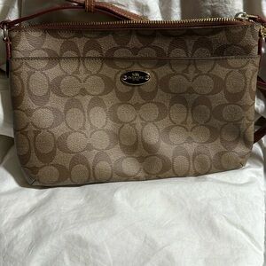 Tan & Brown Like New Coach Purse